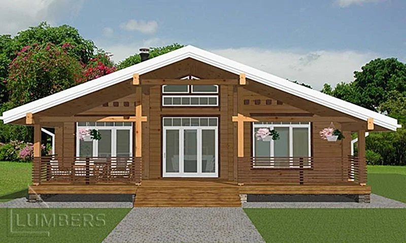 ПРОЕКТ ДОМА ИЗ БРУСА КД-125